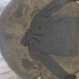 Adidas Mens Dark Charcoal Hoodie Sweater